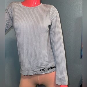 Calvin Klein Jeans Light Blue Long Sleeve Top